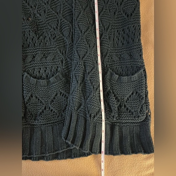 Lucky Brand Denim Co. black crochet cardigan - Picture 6 of 7